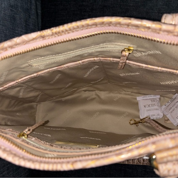 Brahmin Elegant Crocodile-Embossed Tote Bag - Picture 4 of 9